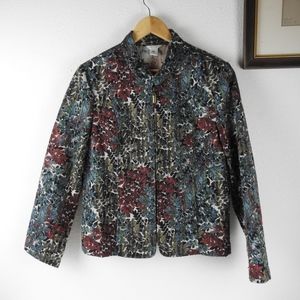 Women's Woven Jacquard Floral Blazer / Christopher Banks Women's Jacket